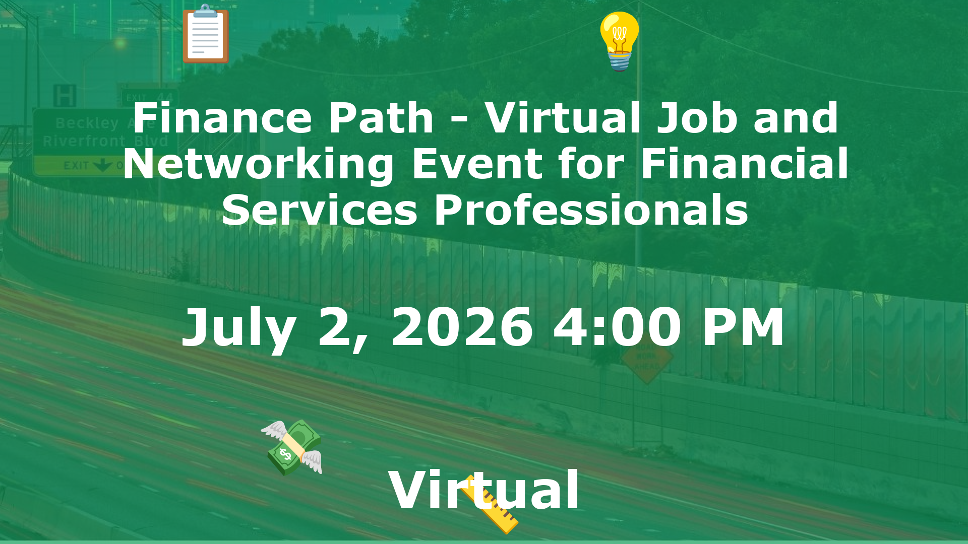 Finance Path - Virtual Job and Networking Event for Financial Services Professionals event image